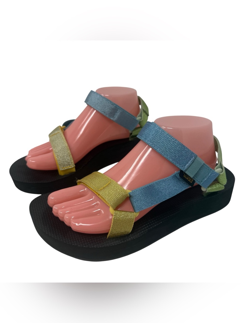 Teva Womens Size 9 Platform Universal Sandals Multicolor Straps Comfortable New